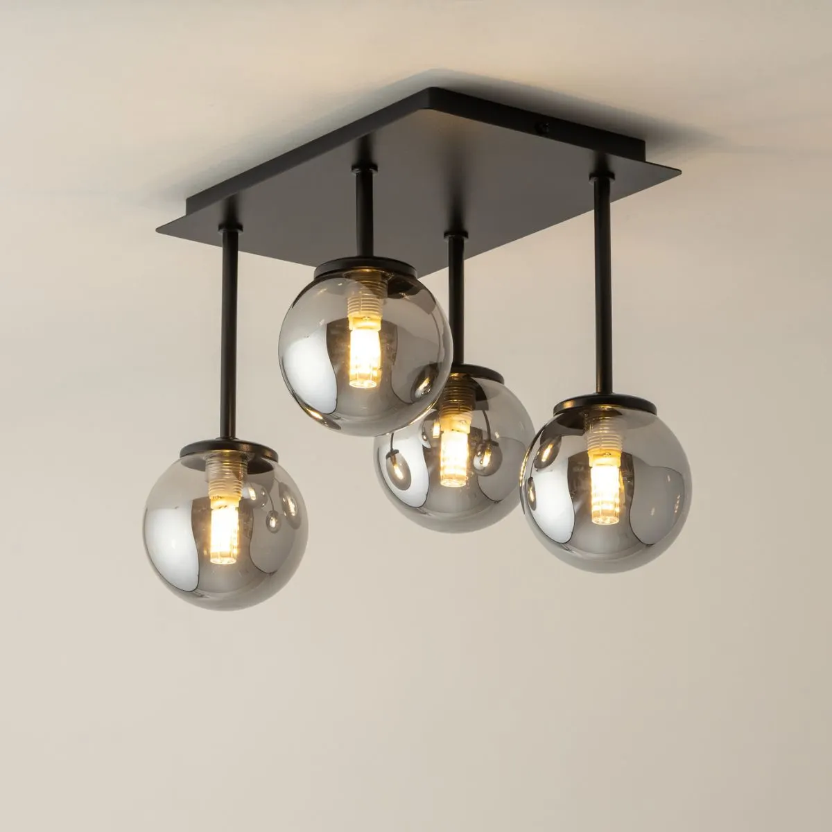 Lampa sufitowa TULIA 4 szara - SI_33504