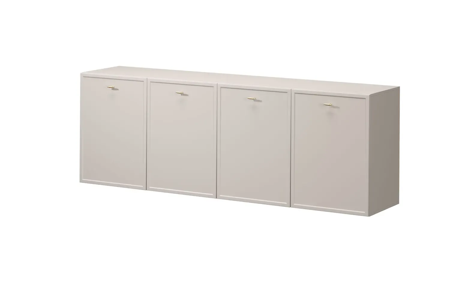 Komoda wisząca 4-drzwoiowa LORINI 200 - cashmere uchwyt T-bar złoty Komoda wisząca 4-drzwoiowa LORINI 200 - cashmere uchwyt T-bar złoty