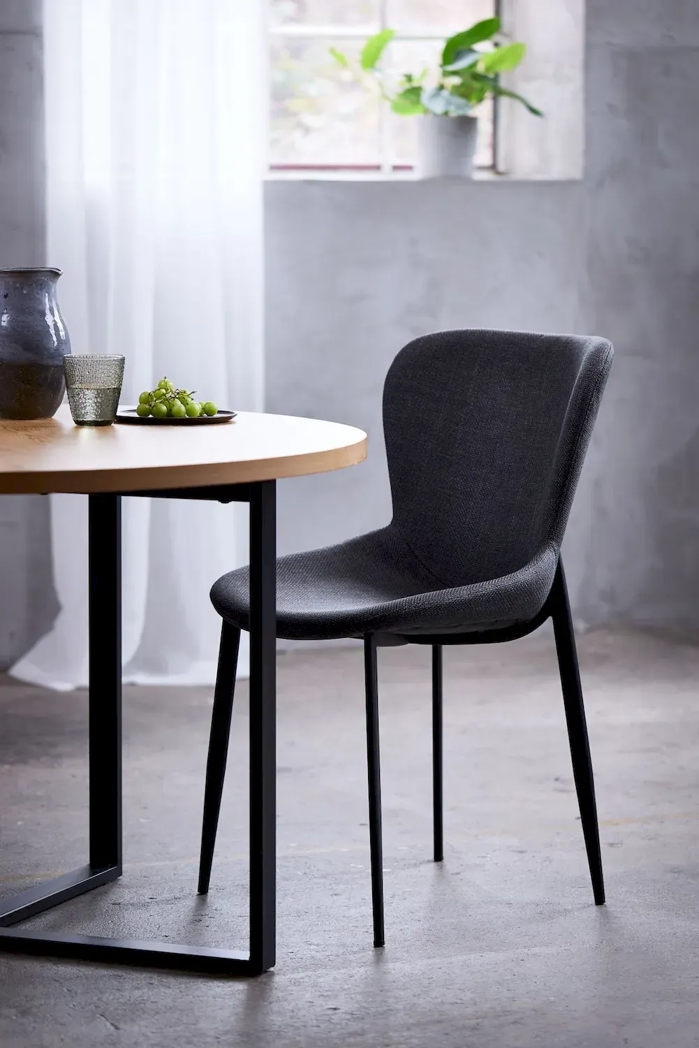 Stół okrągły LUGO Ø120 - dąb naturalny - UN_51970000