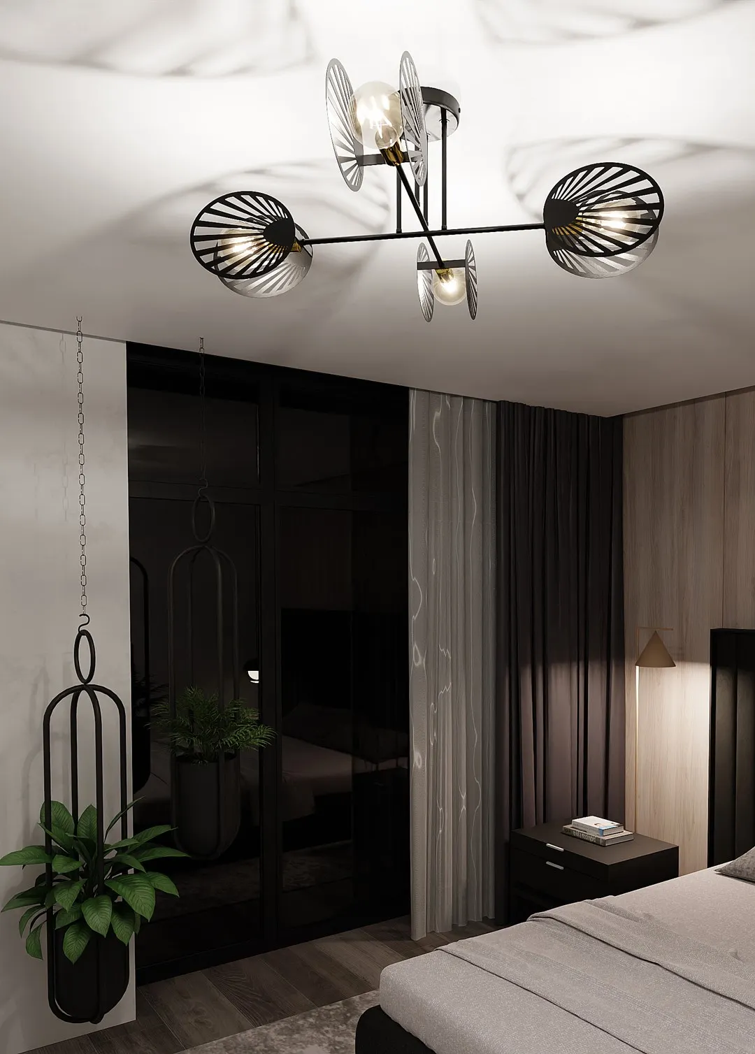 Lampa sufitowa TALIA Czarny 1181/4 - 1181/4