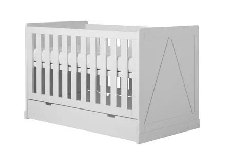 Szuflada do łóżeczka dziecięcego SNAP/MARSYLIA/MARIE/CALMO 74x139 biała - PIN_700-214-110