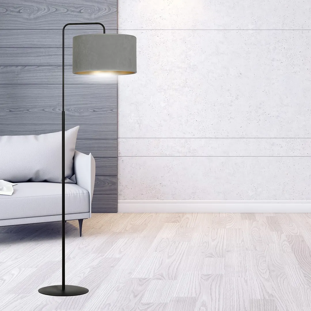 Lampa stojąca HILDE LP1 czarny szary — zdjęcie 9