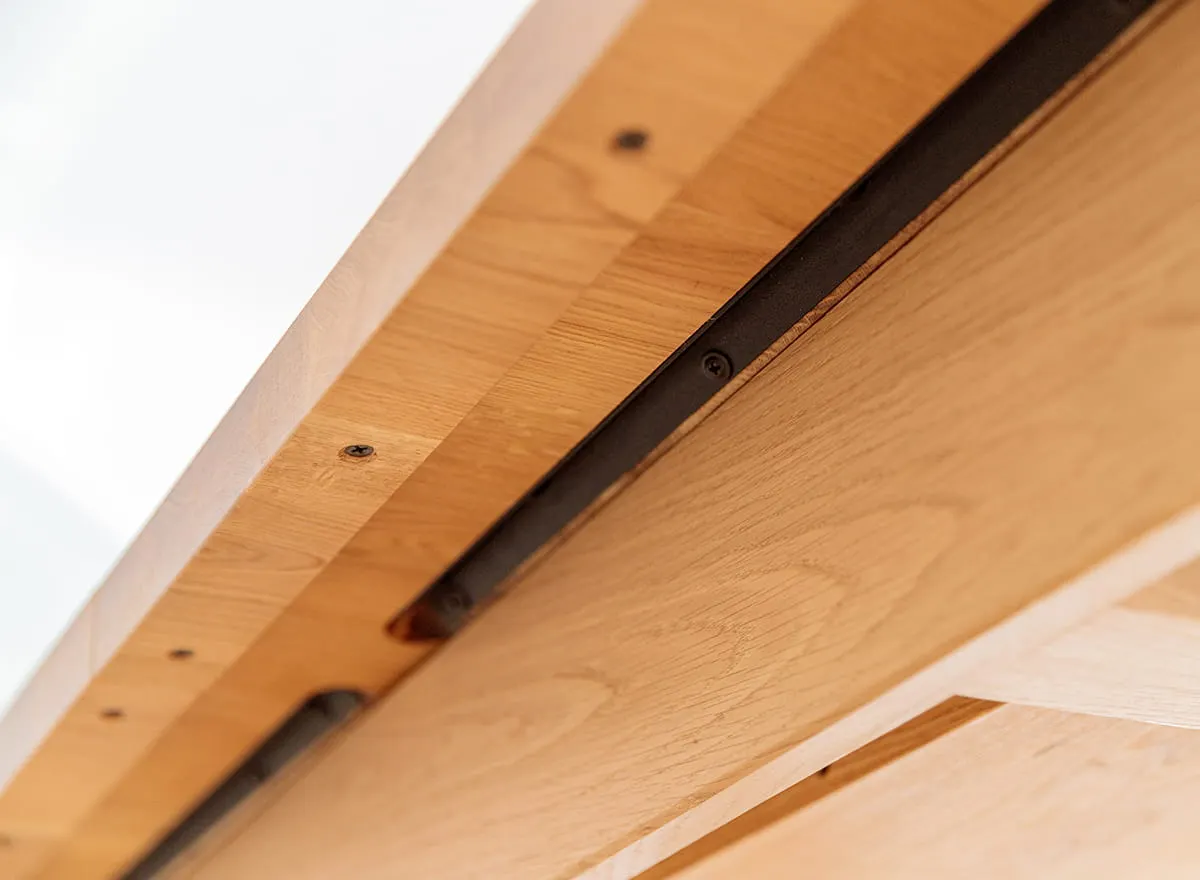 Rozkładany stół dębowy LANCIANO 100x200-290 dąb naturalny olejowany - LANCIANO200X100