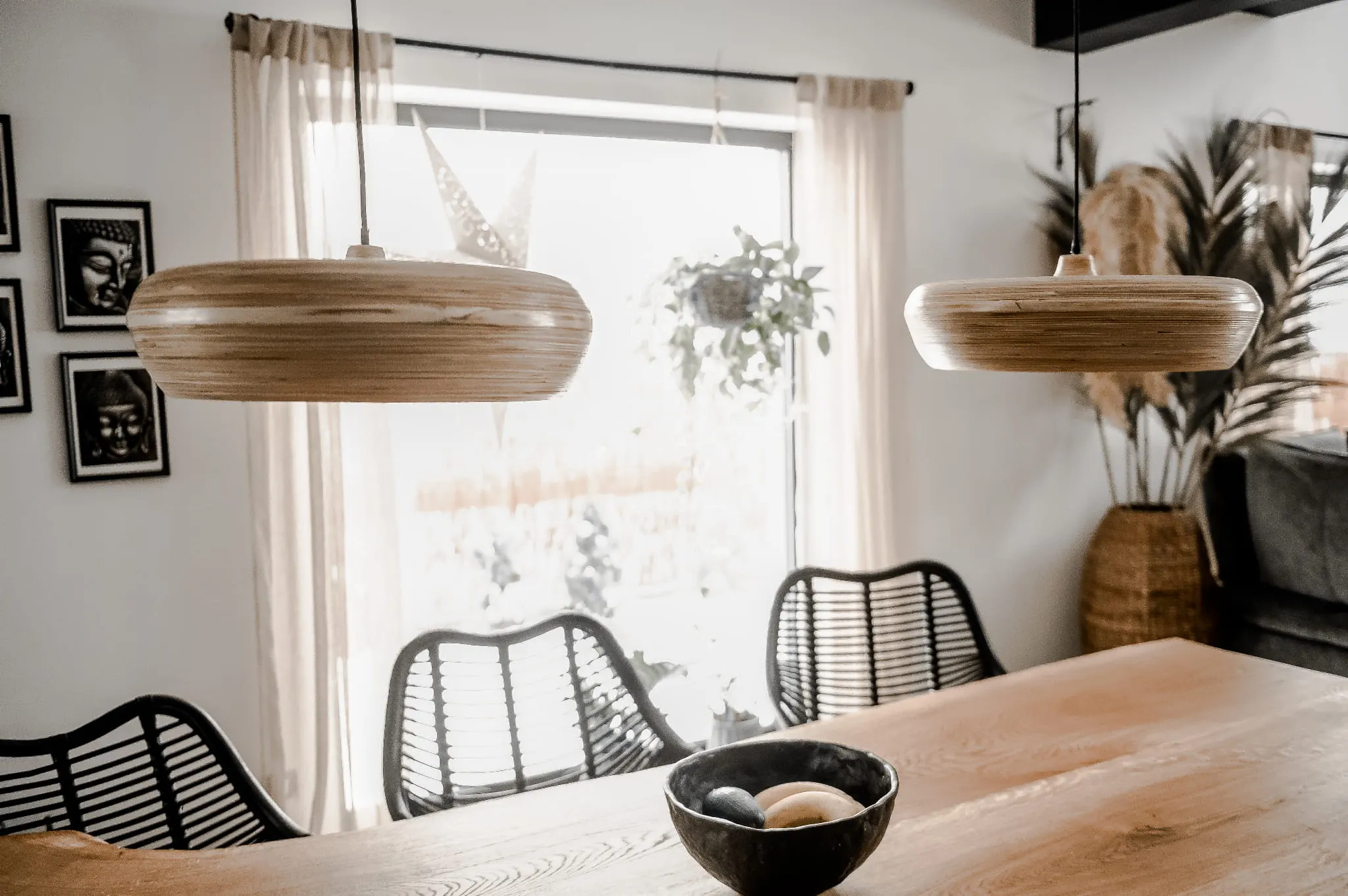 BAMBUSOWA LAMPA WAFA L - 50 CM - MML065L