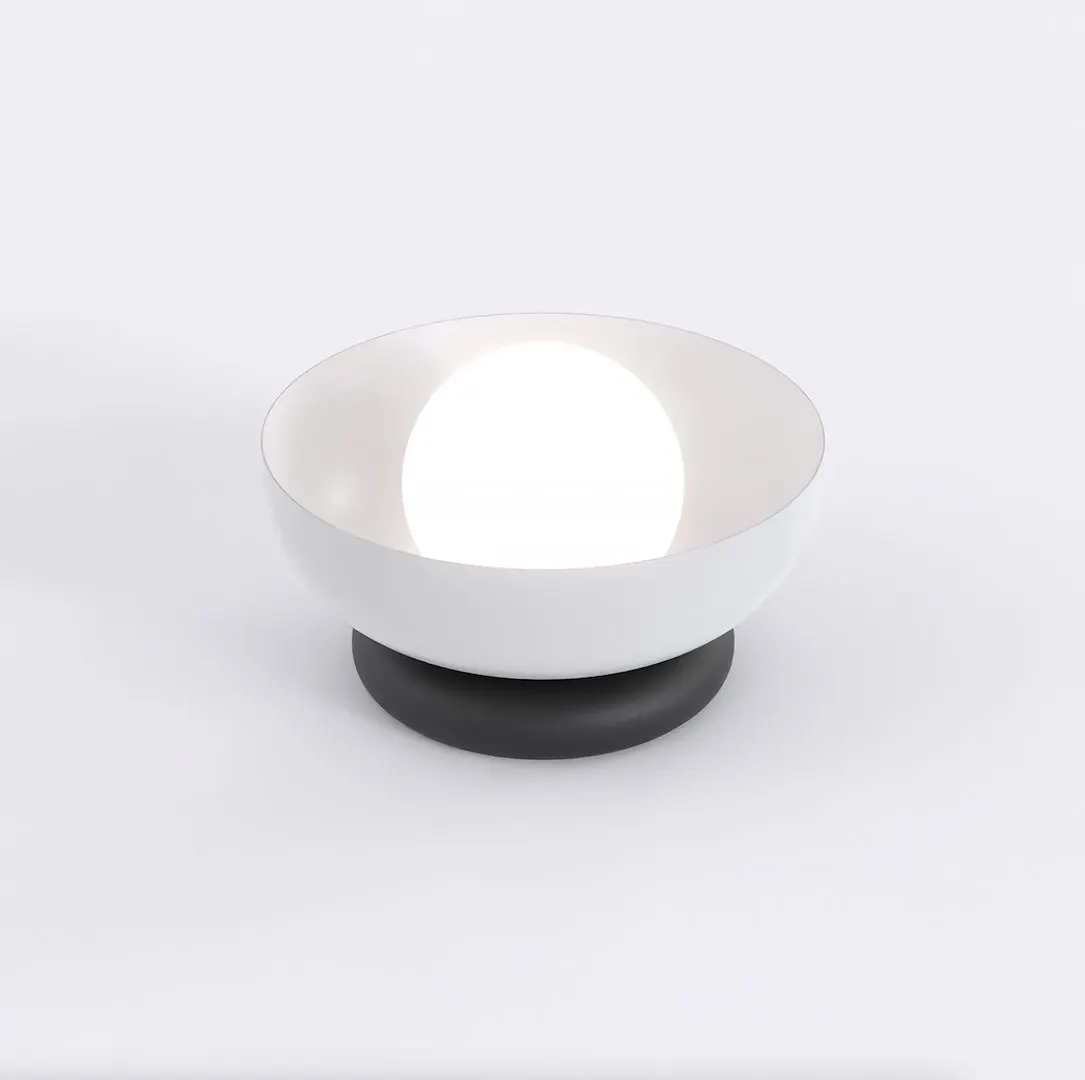 Lampka nocna metalowa OZZY LN1 szara — zdjęcie 3
