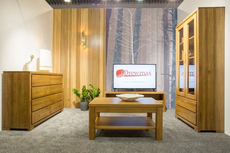 Komoda dębowa KD357 Miodowy DREWMAX - 33989