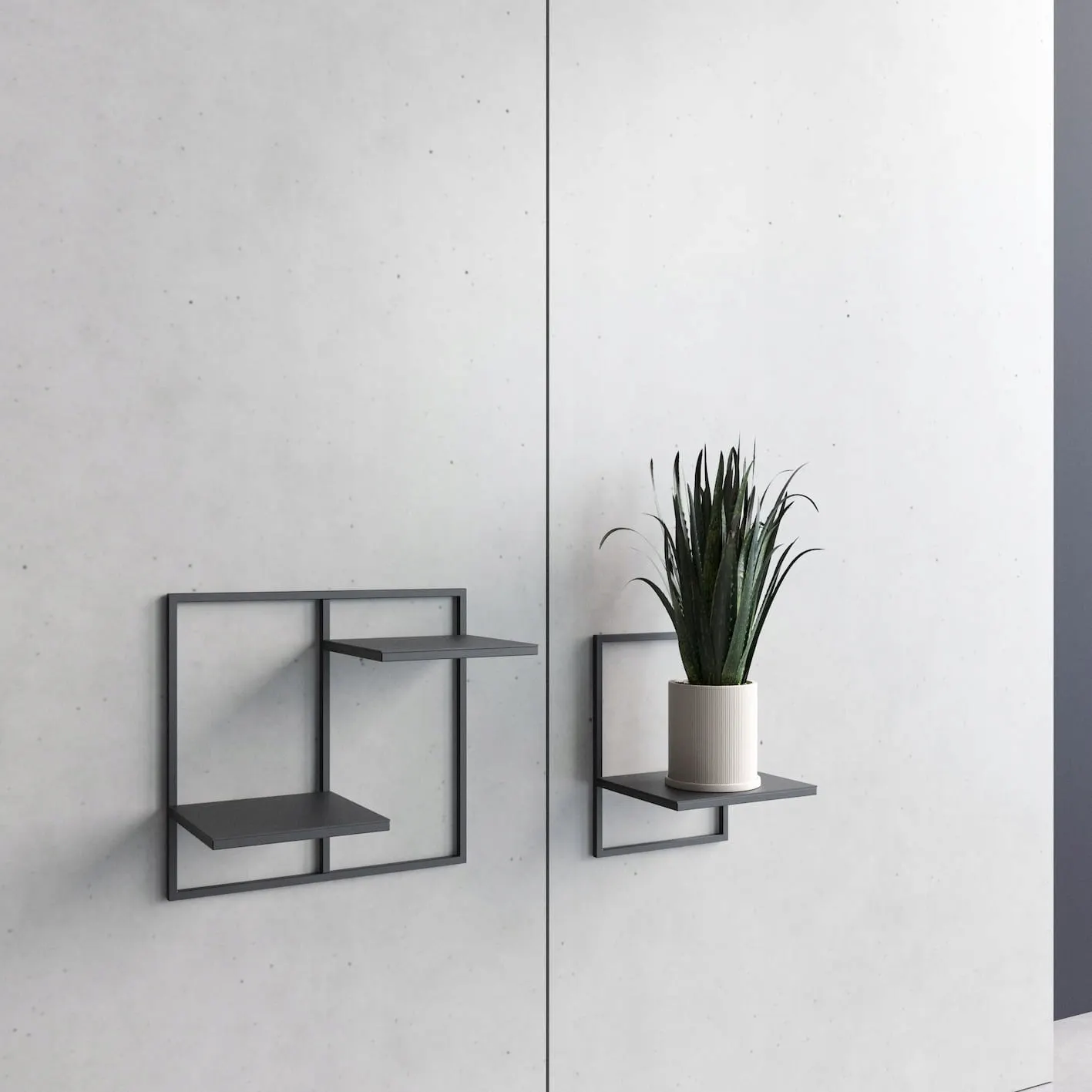 Kwietnik wiszący metalowy ELVEN M czarny - LD_TZ000176