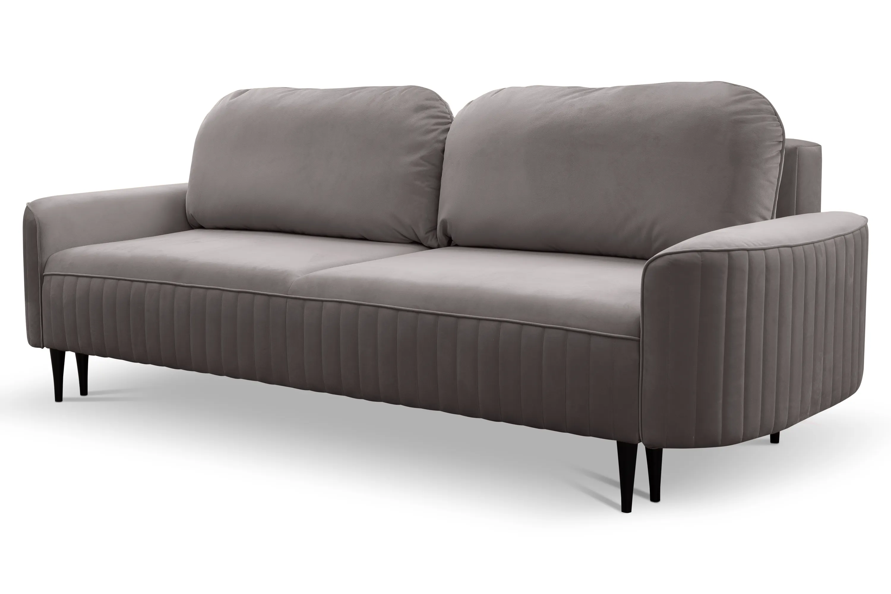 Sofa rozkładana z pojemnikiem VENA VELLUTO 244 cm szara