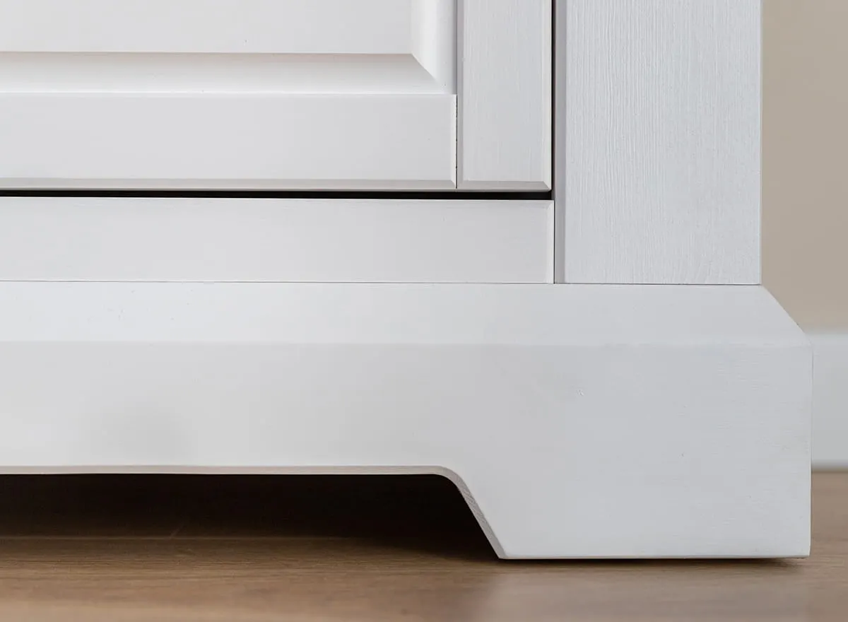 Szafa MARONE ELITE 1-drzwiowa z 2 szufladami - biały, złocisty - PLMEL27