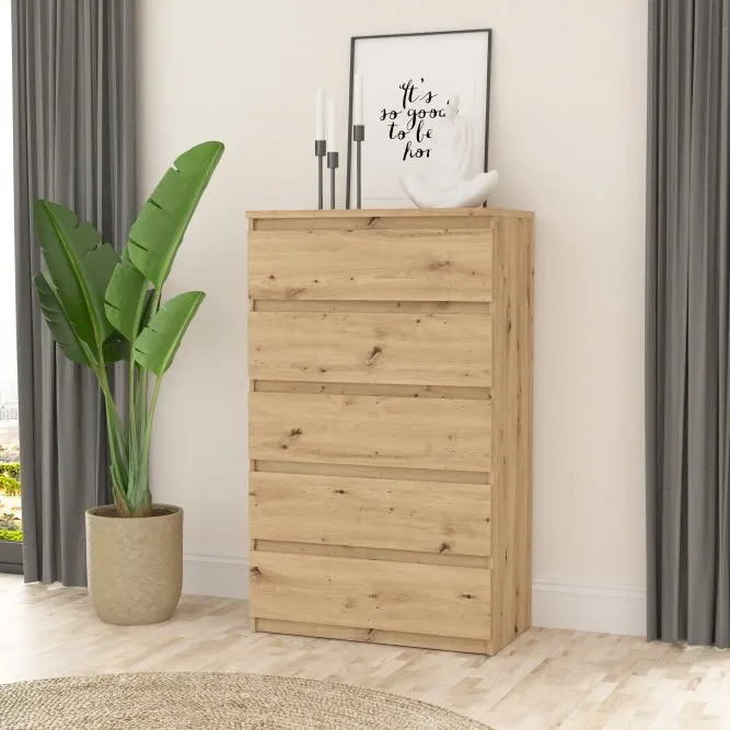 Komoda CHELSEA Dąb artisan CHLK45-D78 FORTE - CHLK45-D78