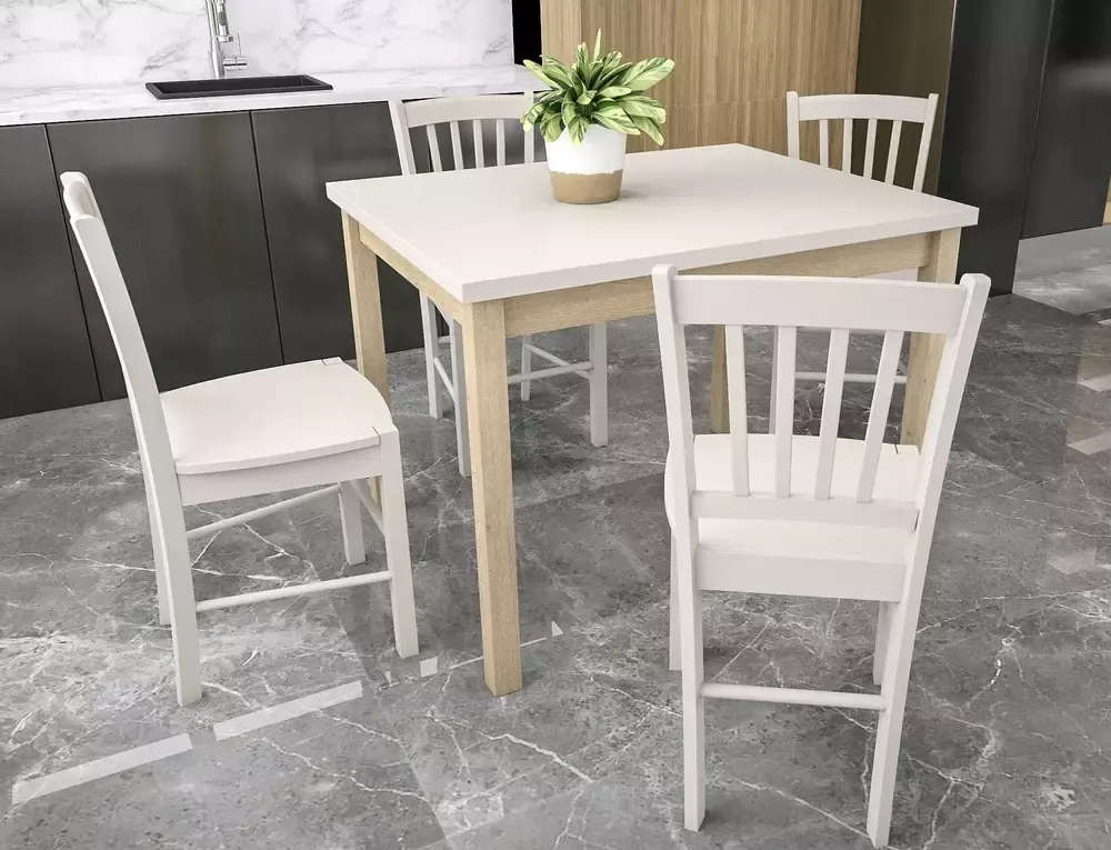 Stół jadalniany ADAM 80x80 kaszmirowy/dąb cremona torro - ADAMKADCT80