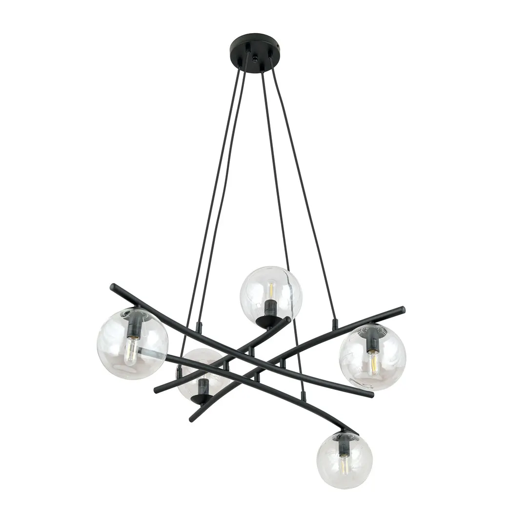 Lampa wisząca ESSA Czarny 1202/5 Lampa wisząca ESSA Czarny 1202/5