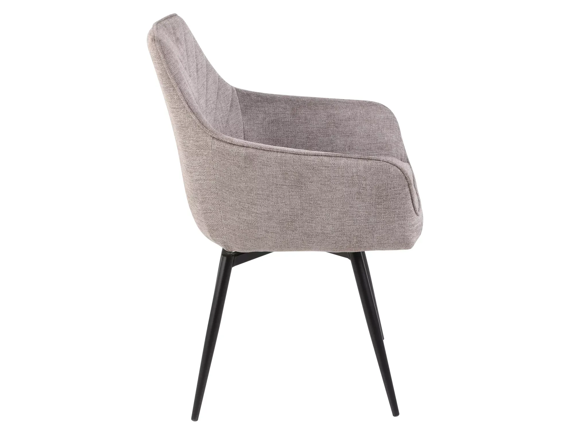 Krzesło obrotowe tapicerowane SERVIO BREGO 34 pikowane beżowy czarne nogi - SERVIOBRCBE