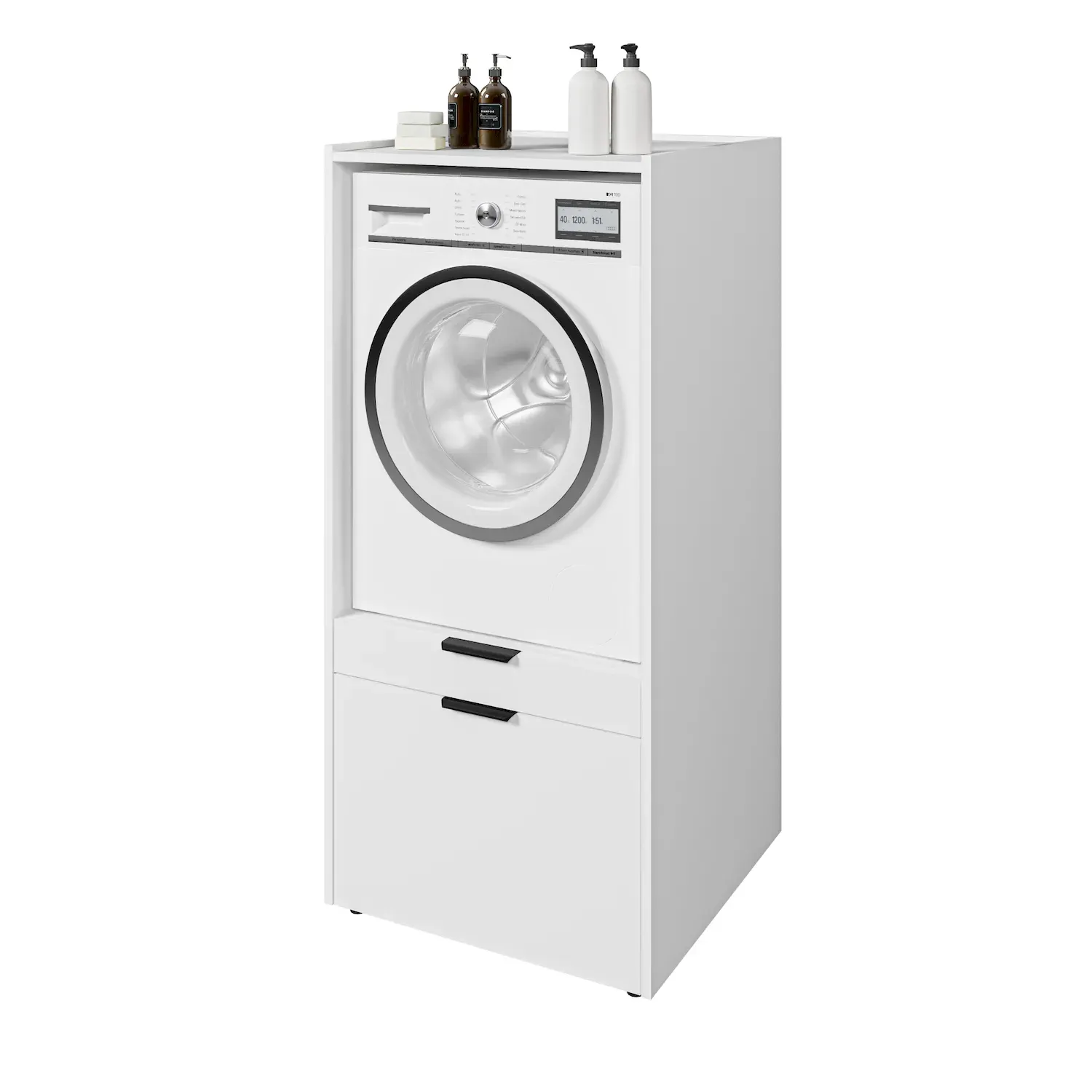 Zabudowa na pralkę lub suszarkę ANDIAMO szuflada półka biały - 3097OK60