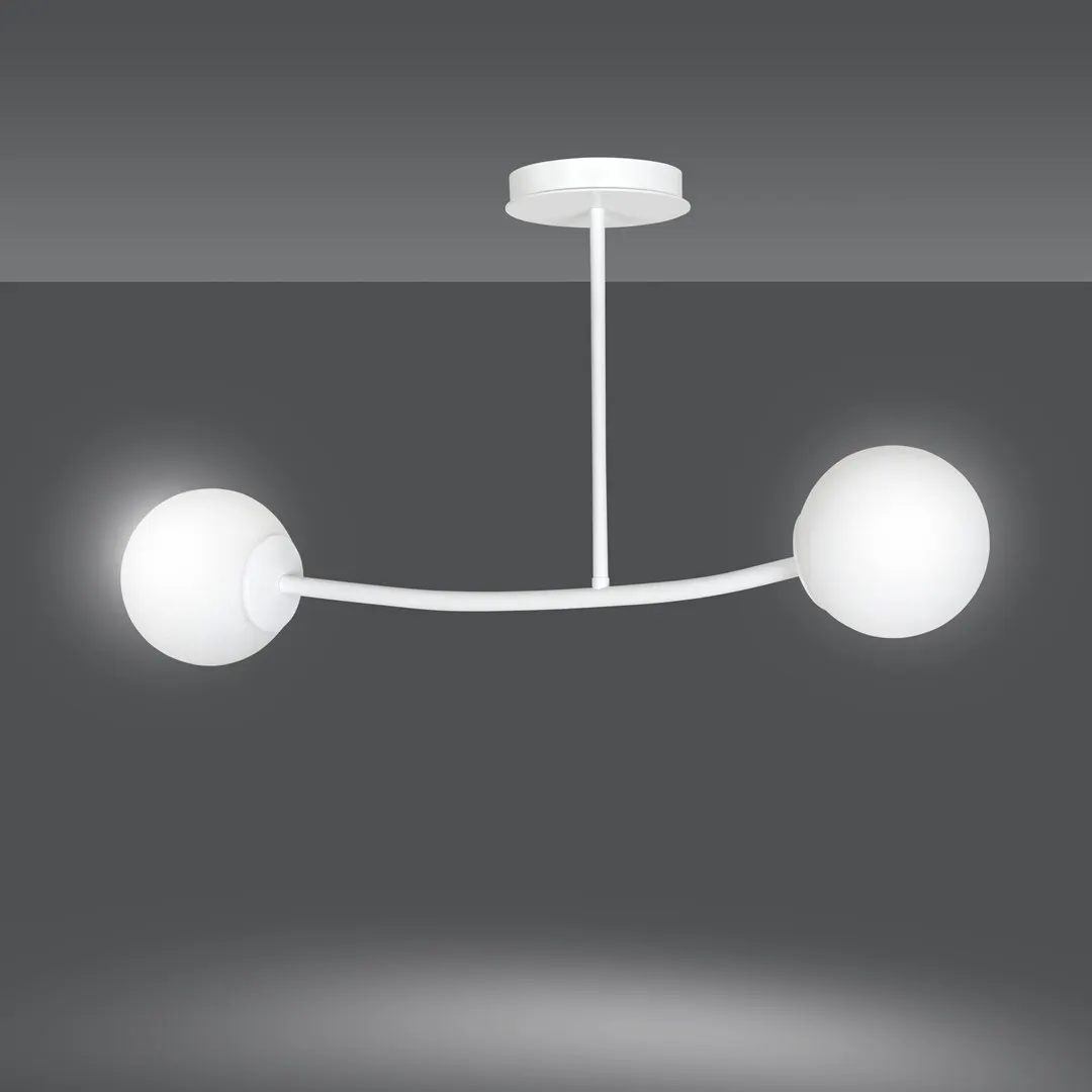 Lampa wisząca HALLDOR 2 biała — zdjęcie 3