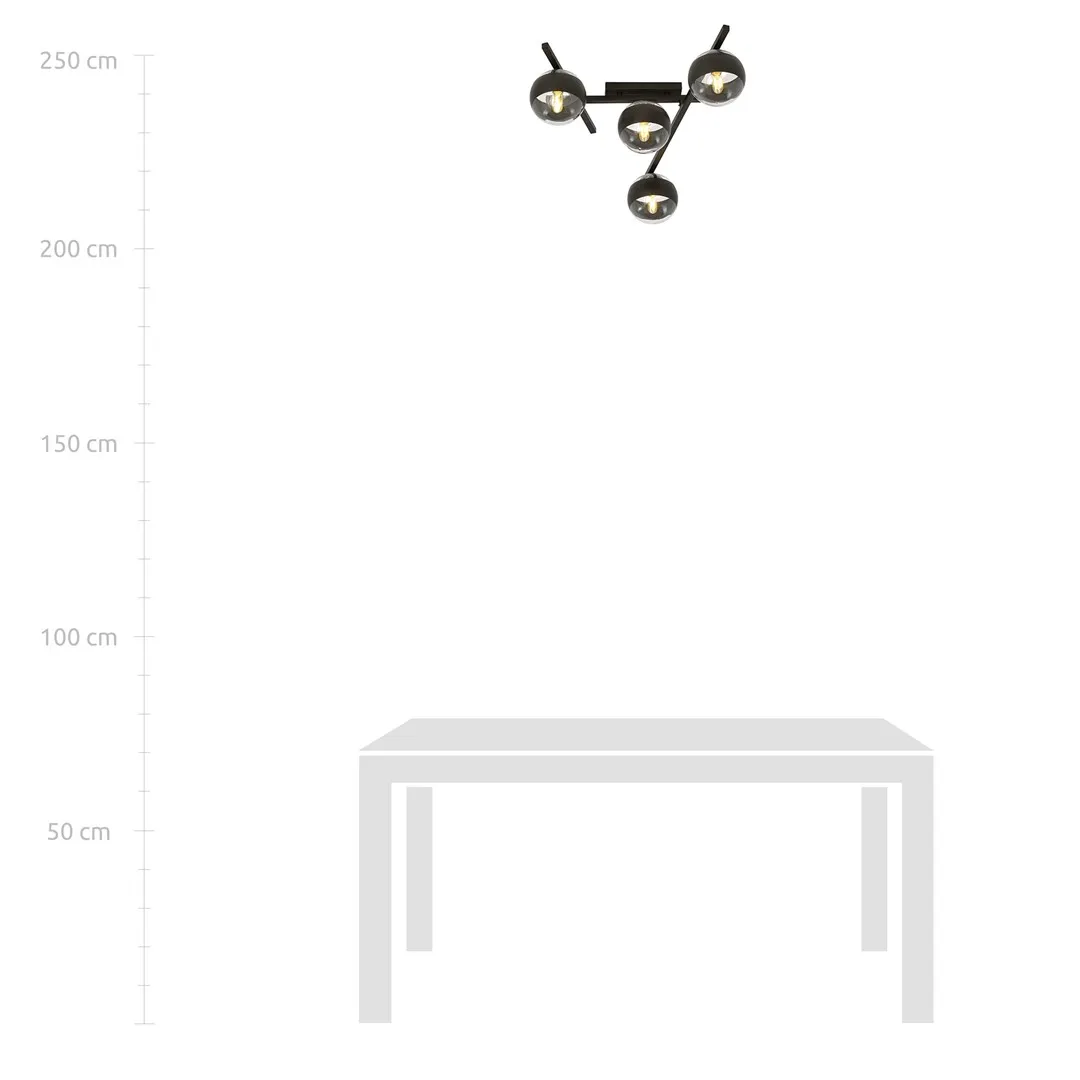 Lampa sufitowa SMART Czarny 1105/4 - 1105/4