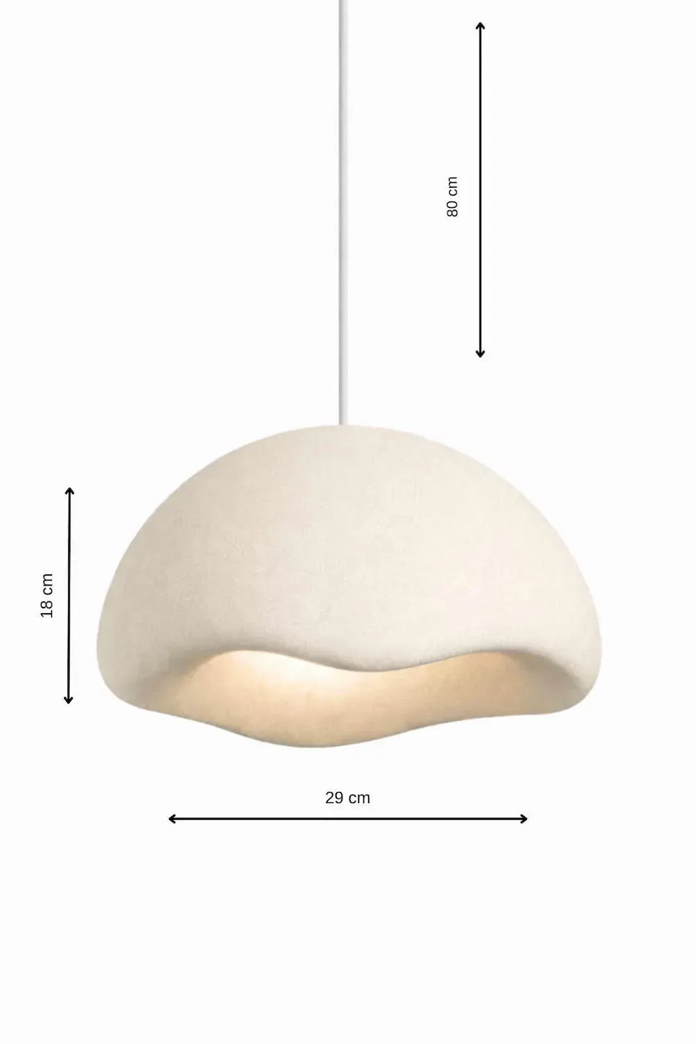 Lampa wisząca LM-01-BBYBT4 kremowa 3-punktowa
