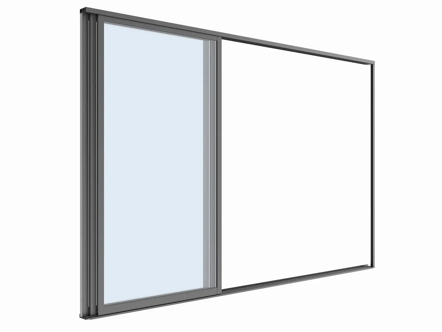 Drzwi przesuwne S8 LUXE 270x238cm (do ścianki: 3m wys.2,5m ) antracyt Esti&Esta