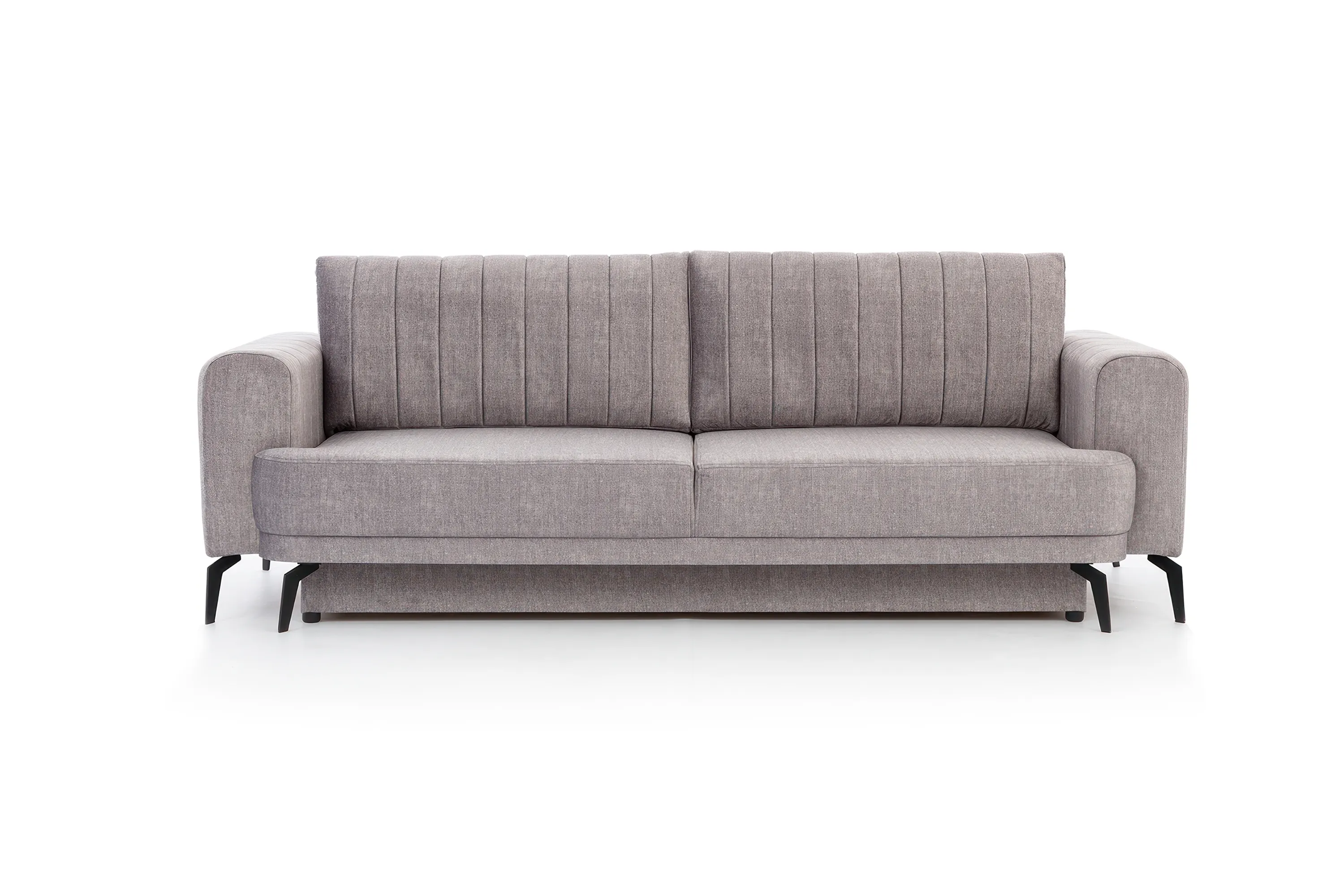 Sofa rozkładana LUZANO (Vogue 14) 250 cm z pojemnikiem szara - B_152456
