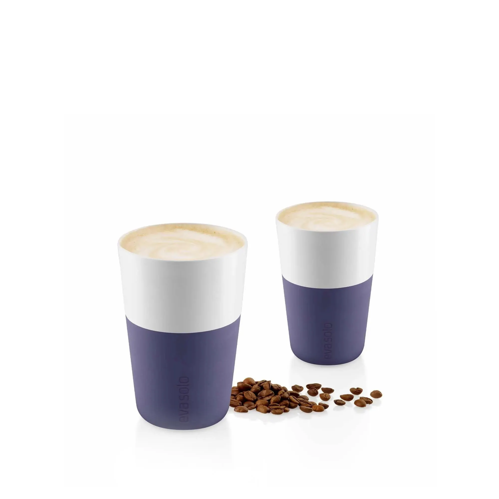 Zestaw 2 filiżanek do latte 360ml fioletowy