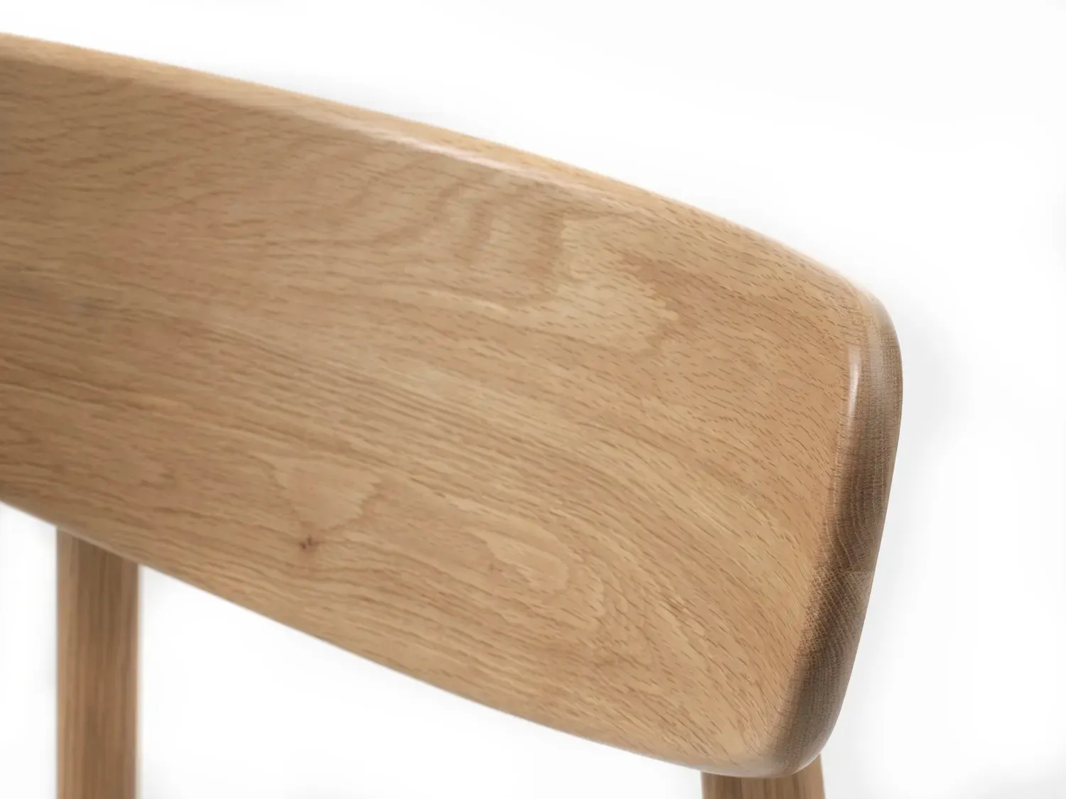 Krzesło drewniane ELIM z tapicerowanym siedziskiem - szary, naturalny - UN_49530004