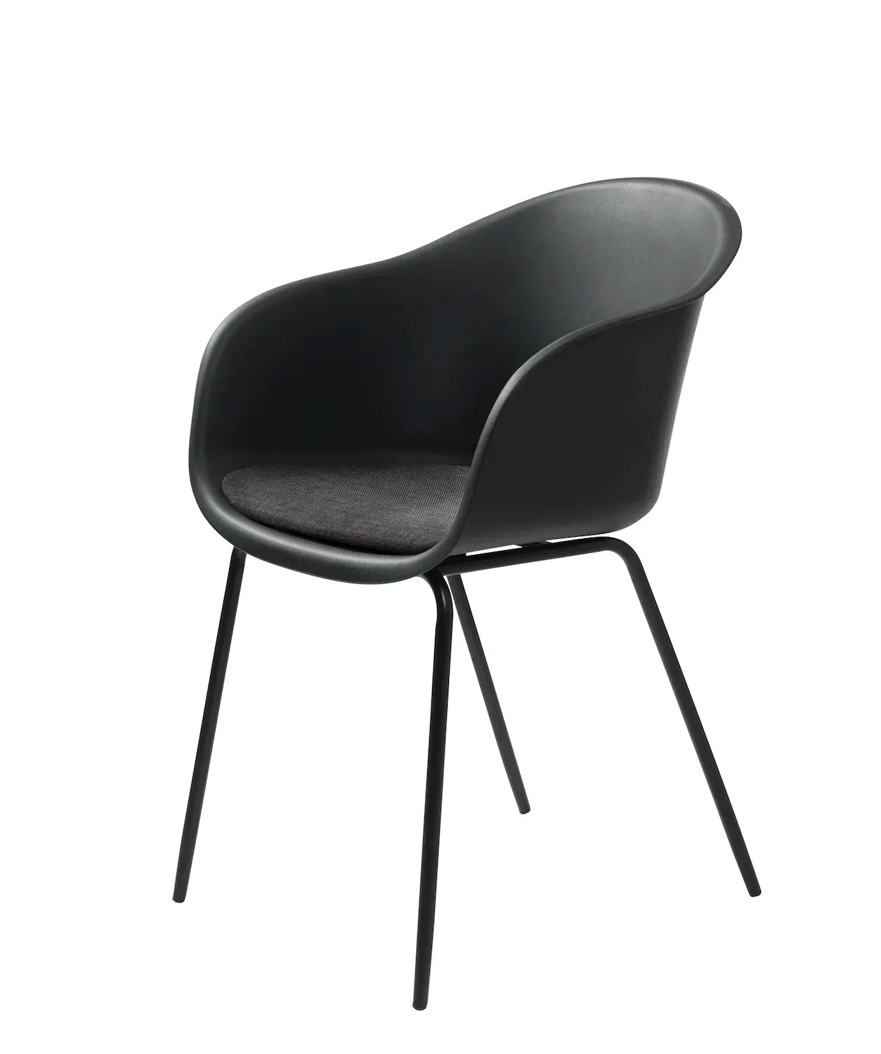 Krzesło z podłokietnikami TOPLEY - czarne Krzesło z podłokietnikami TOPLEY - czarne