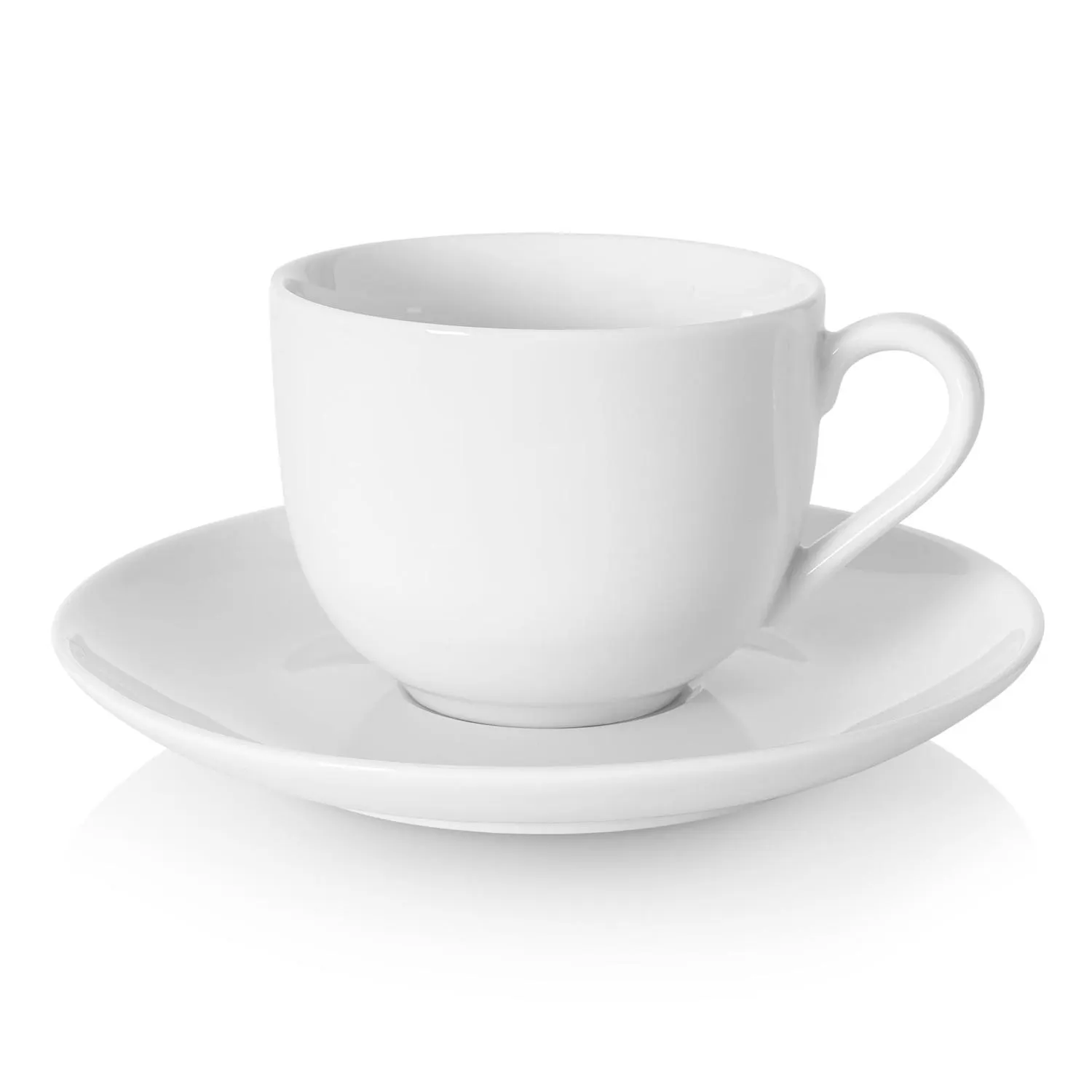 filiżanka, porcelana, biały, kawa, zestaw