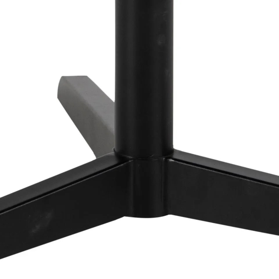 Stolik kawowy Luggio 100x95x41 Biały efekt kamienia, Czarny — zdjęcie 6