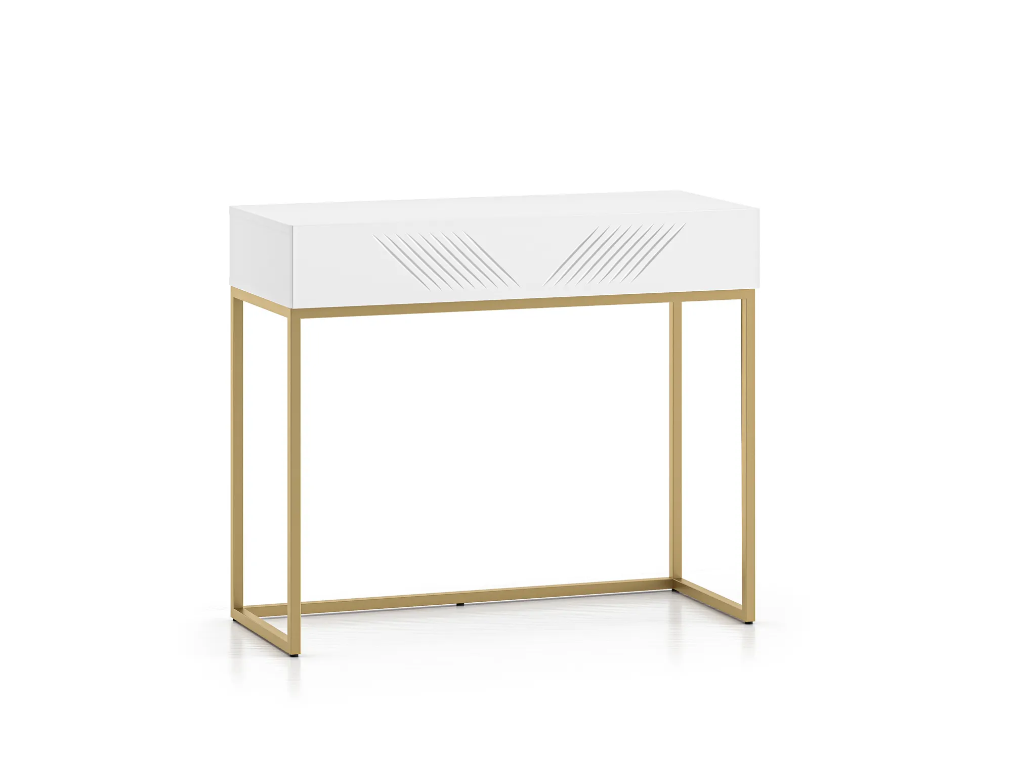 Toaletka Clearing 06 biały alpejski, podstawa-złoty