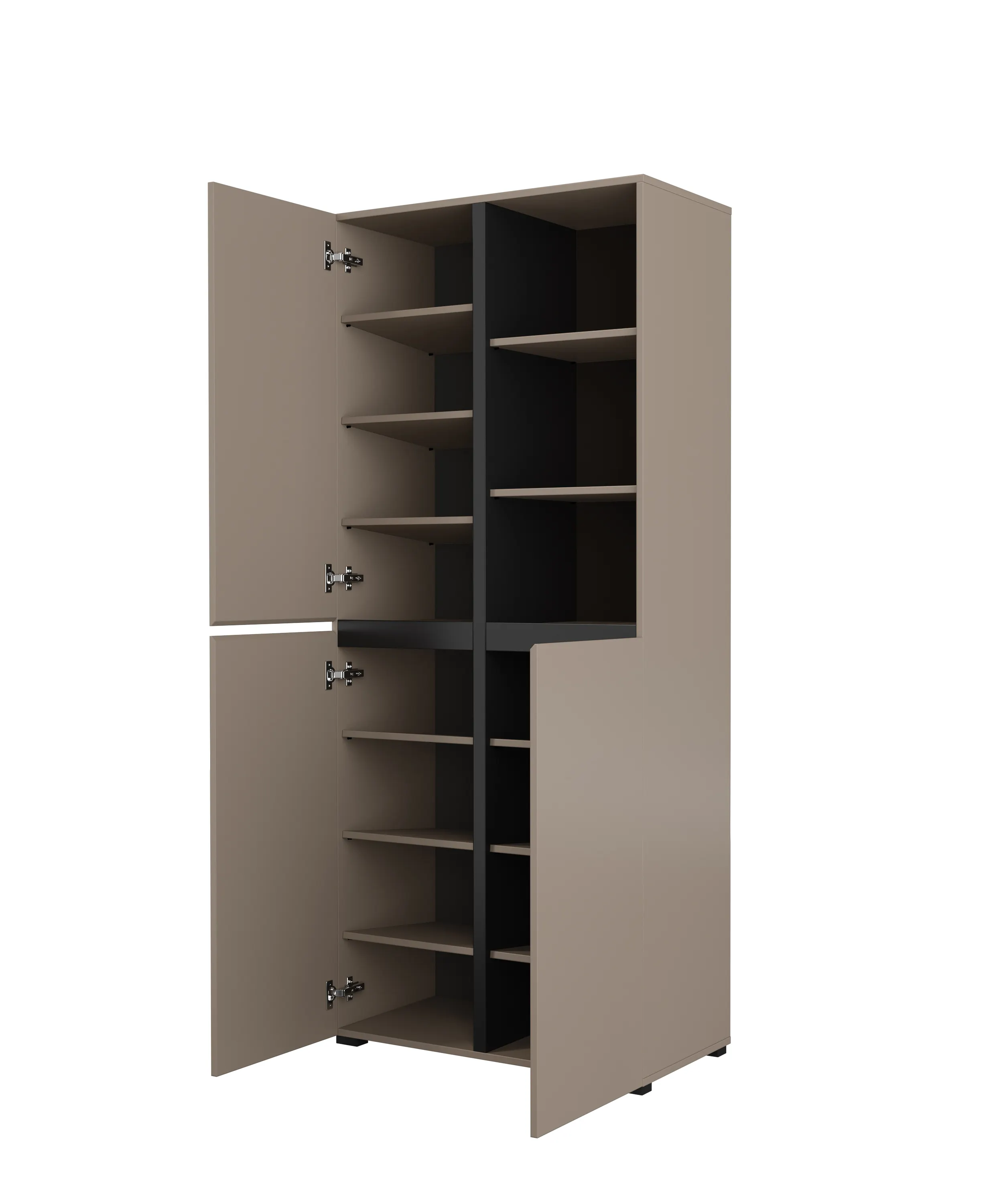 Regał 3-drzwiowy CROSS 80x183 congo beżowo-szary - 24CWMY88