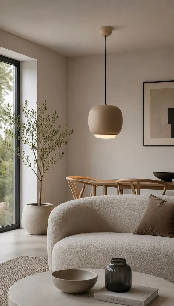 Lampa wisząca POSITANO jedynka LED piaskowy — zdjęcie 8