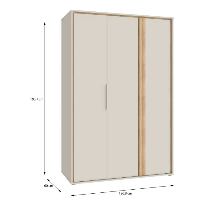 szafa, szafa dwudrzwiowa, meble do sypialni, drewniane elementy, minimalny design