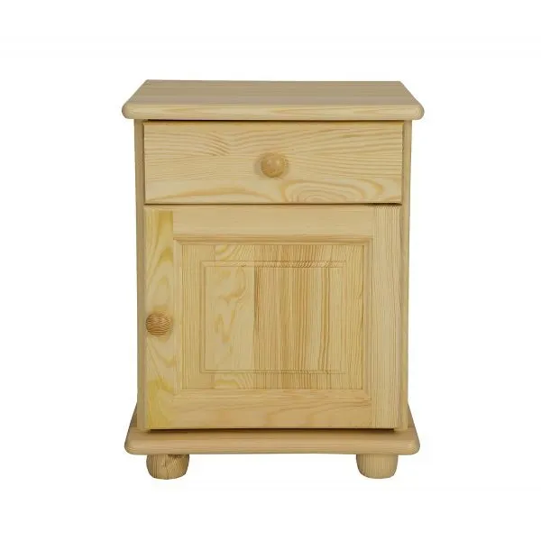 SN104 szafka nocna S42 W55 G35 sosna naturalny LEWA DREWMAX