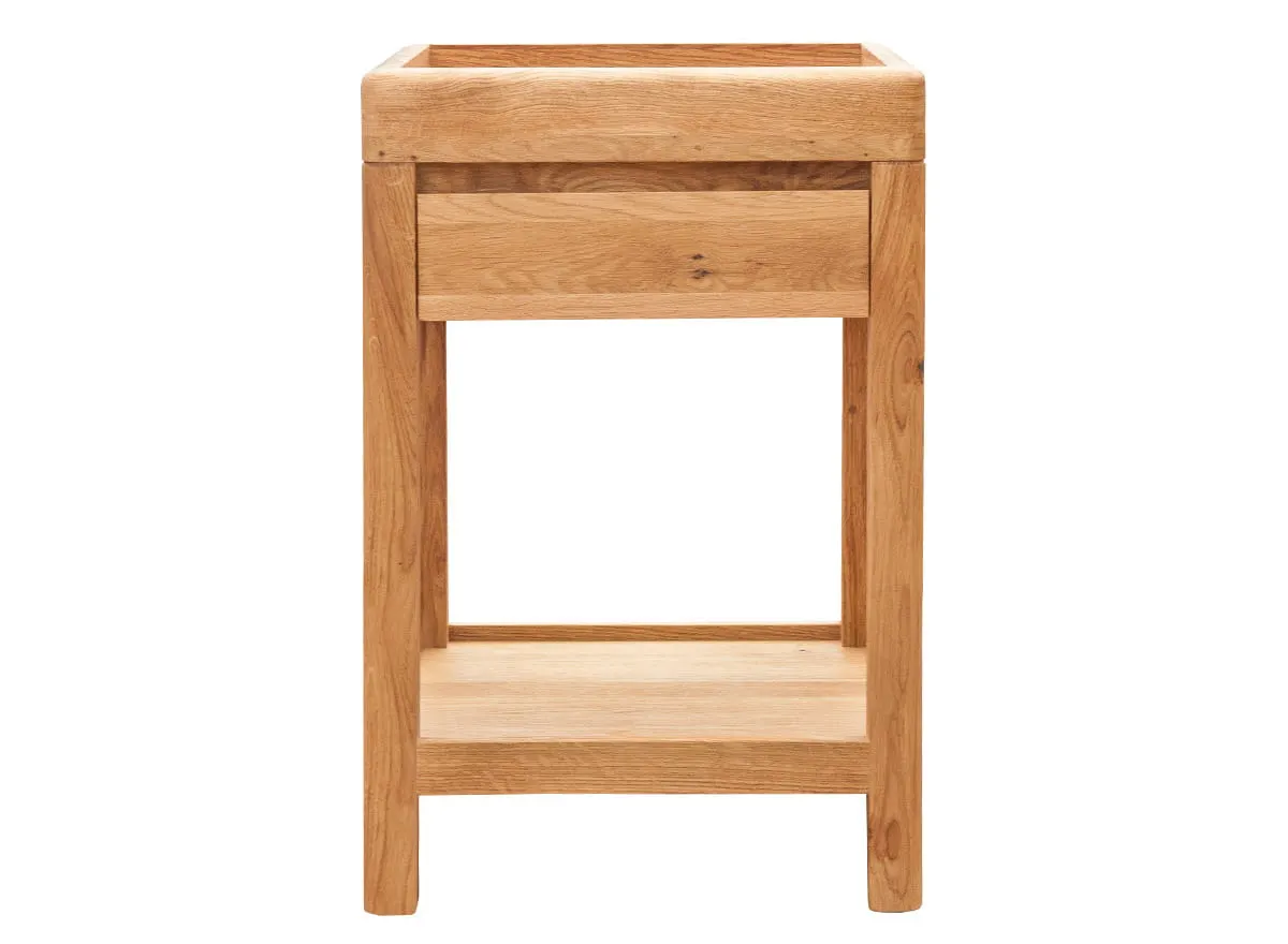 Stolik GIALO z szufladą i półką GIALO 60x40x40 - dąb olejowany - 2SGIA03