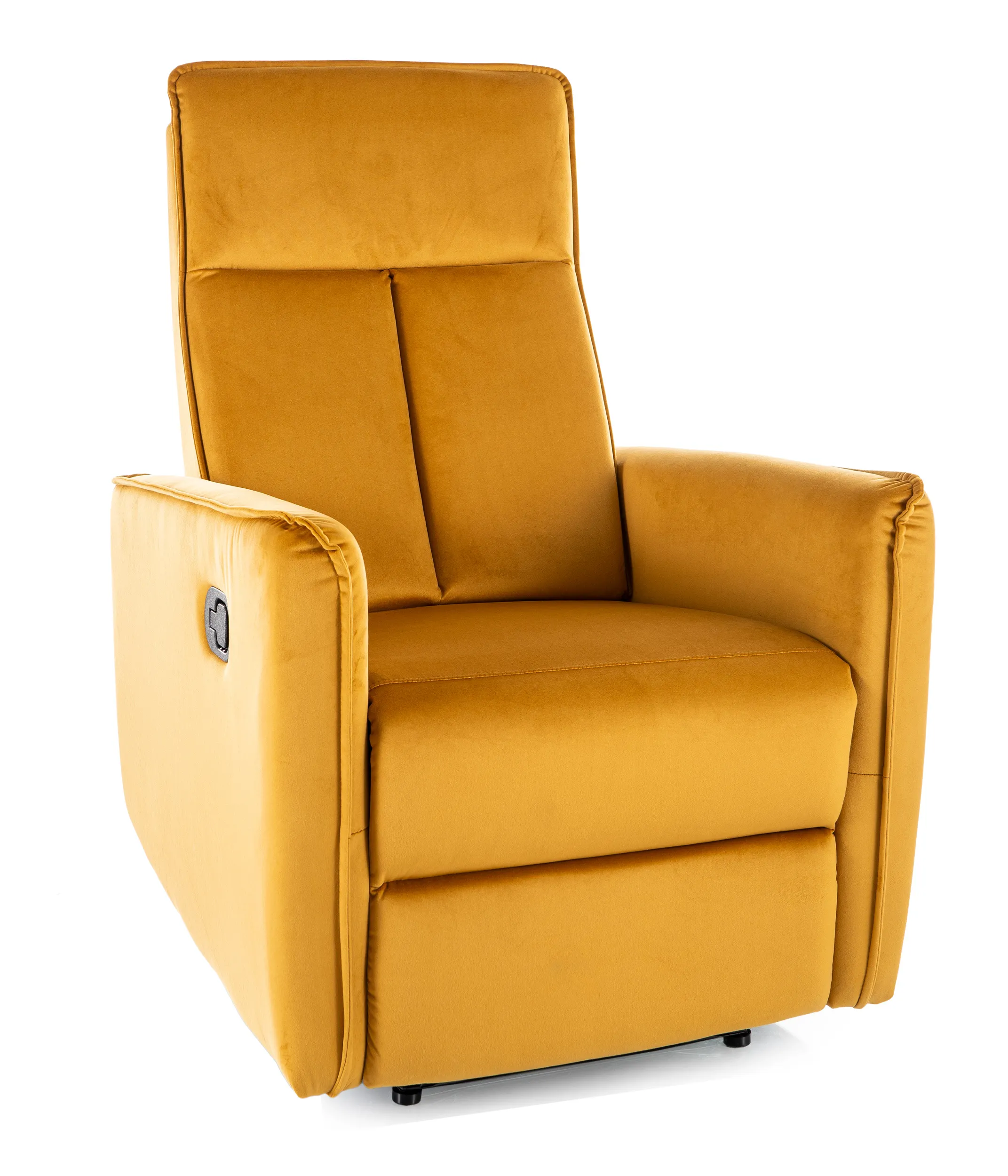 Fotel rozkładany NIKOS VELVET aksamitny curry Fotel rozkładany NIKOS VELVET aksamitny curry