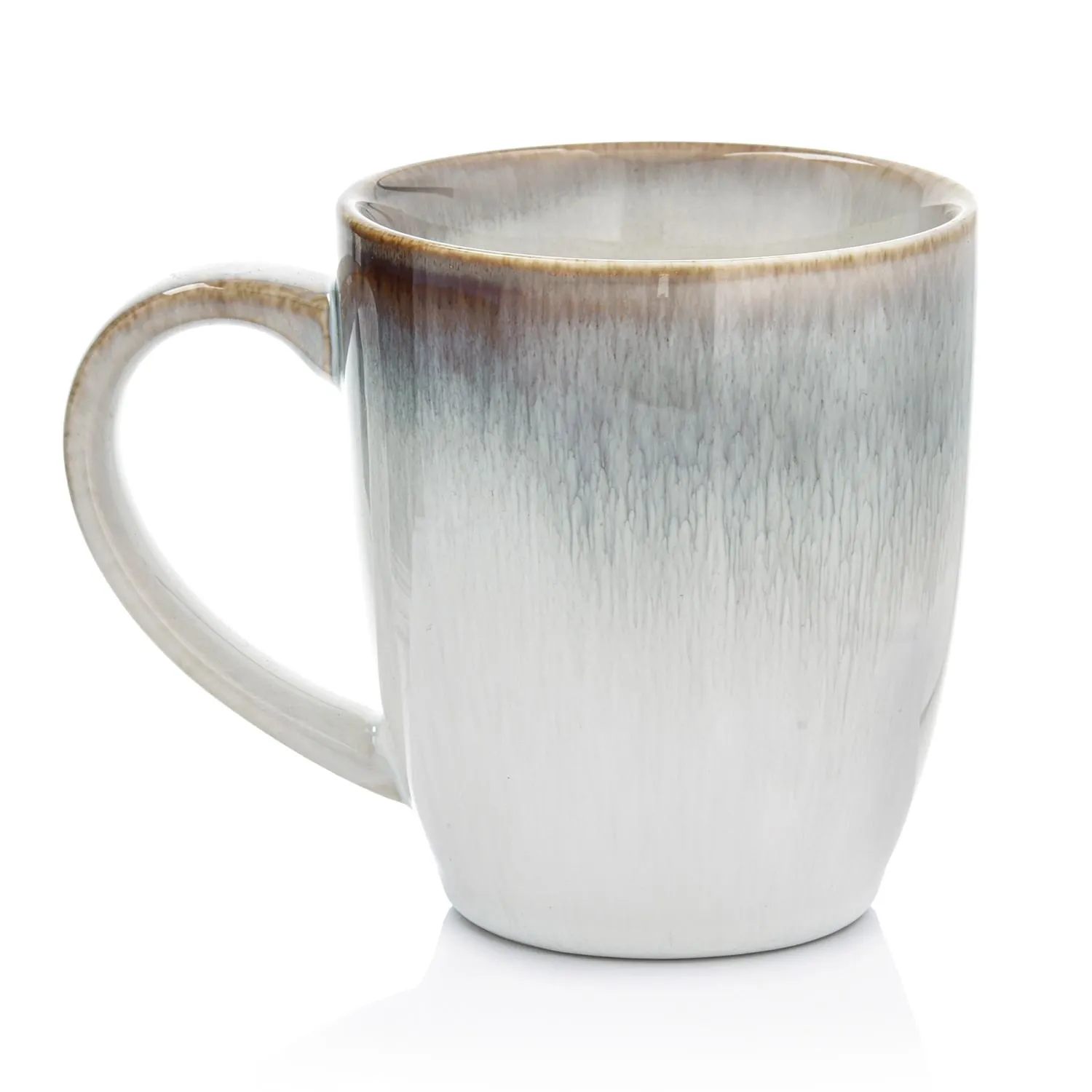 kubek, ceramiczny, gradient, biały, marmurkowy