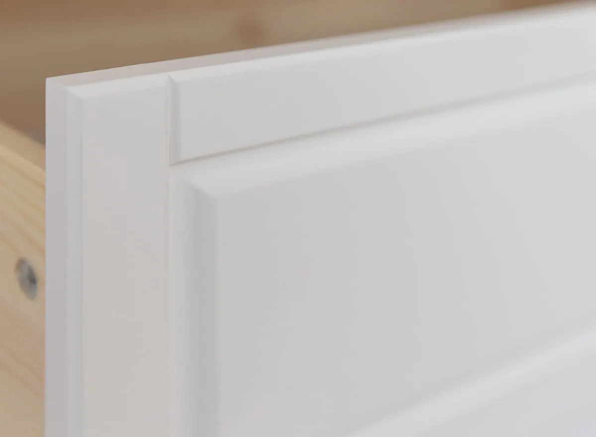 Komoda MARONE ELITE 3-drzwiowa z 3 szufladami biały, złocisty - PLMEL42