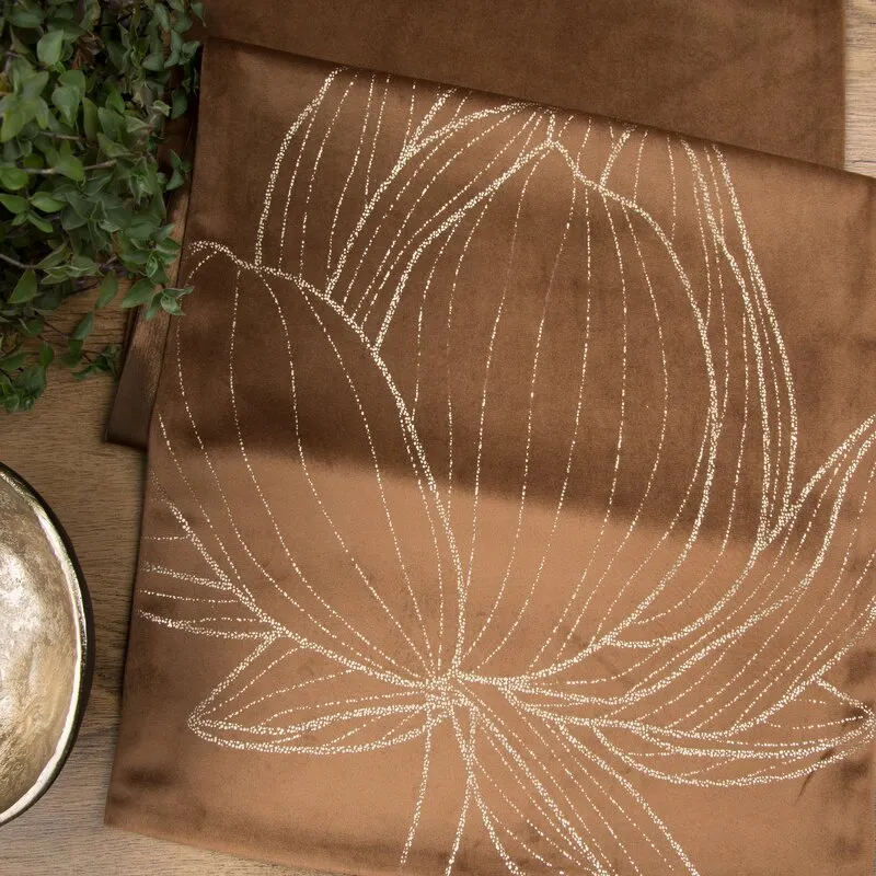 OBRUS BLINK 12 35 X 220 CM BRĄZOWY - EU_389617