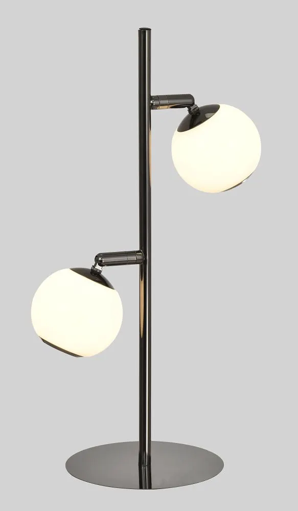 Lampa stołowa LUBERON dwójka LED czarny chrom — zdjęcie 3