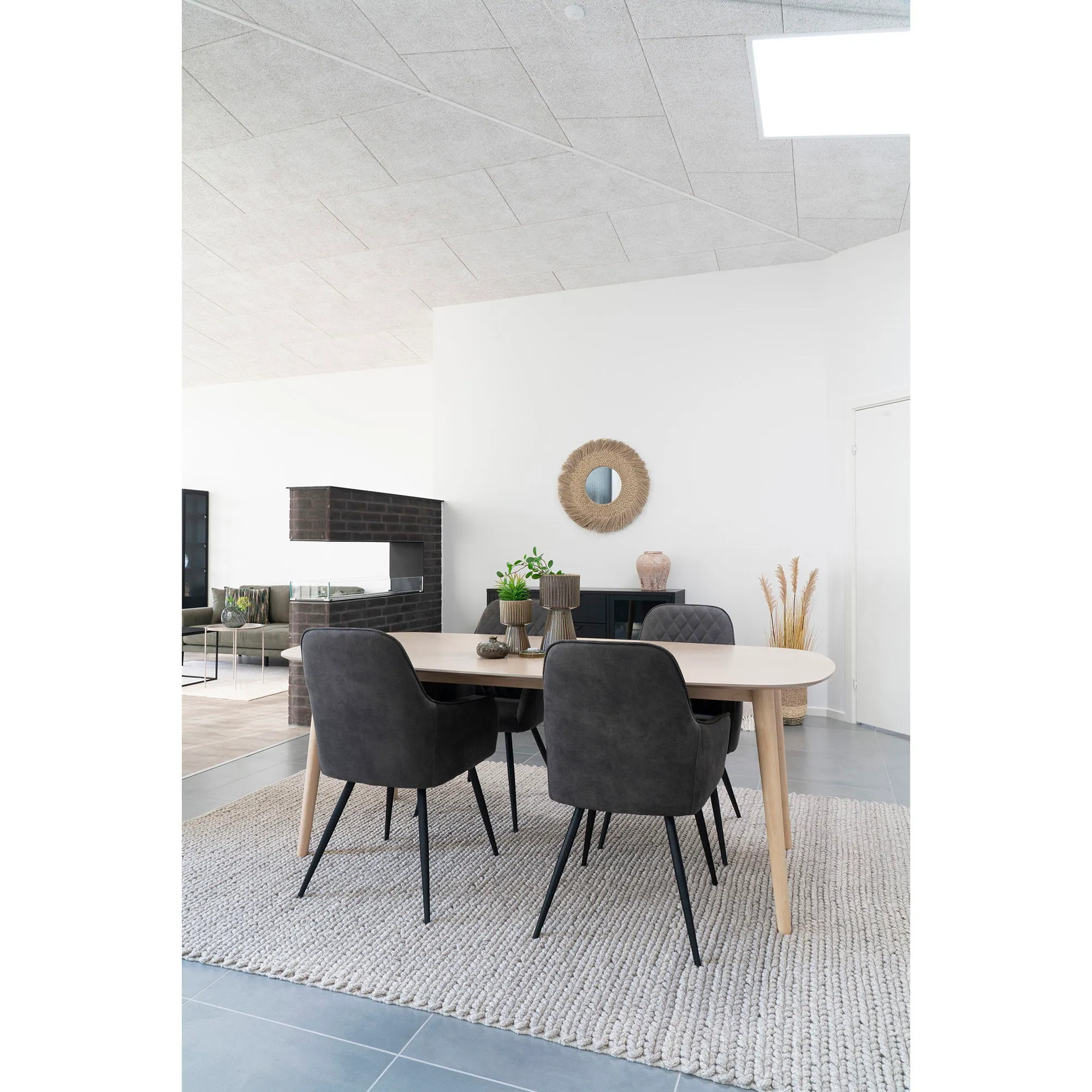 Dywan prostokątny ręcznie tkany MANDI 200x300 cm naturalny - 3981509