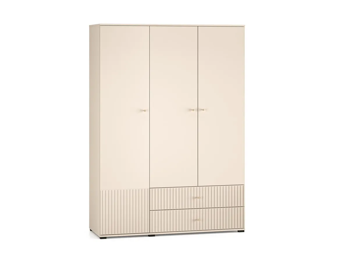 Szafa 3-drzwiowa z 2 szufladami SOPHIE 22 cashemere 150x55x210 cm