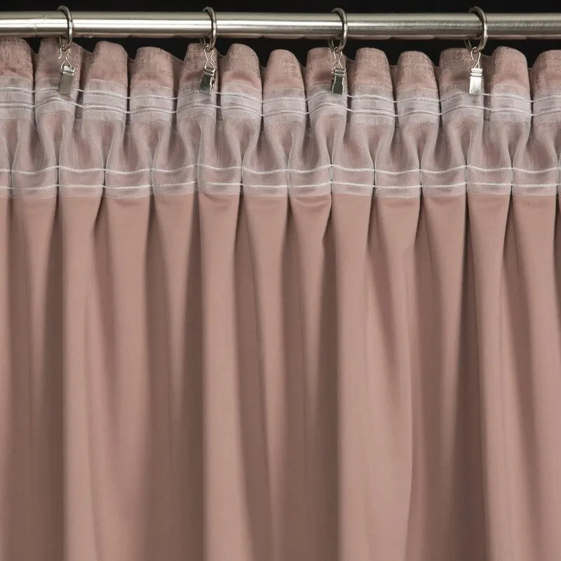 ZASŁONA GOTOWA AIR NA TAŚMIE 140 X 270 CM PUDROWY RÓŻ - EU_367069