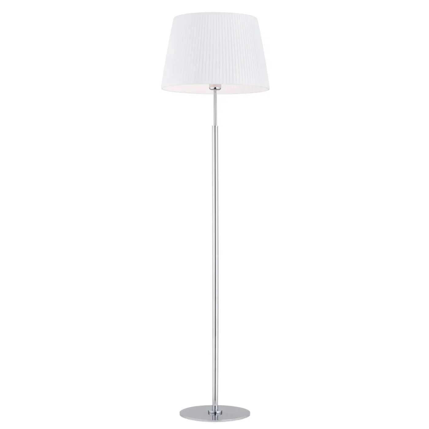 Lampa podłogowa ASTI chromowana biała 175x45cm
