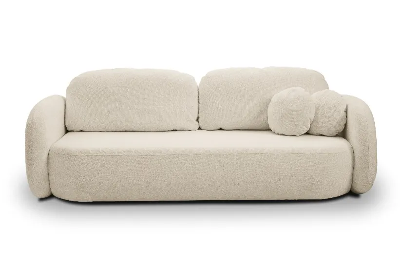 Sofa rozkładana z pojemnikiem OLIO SICURIO 238 cm beżowa - OLIO_SO_SICURIO55