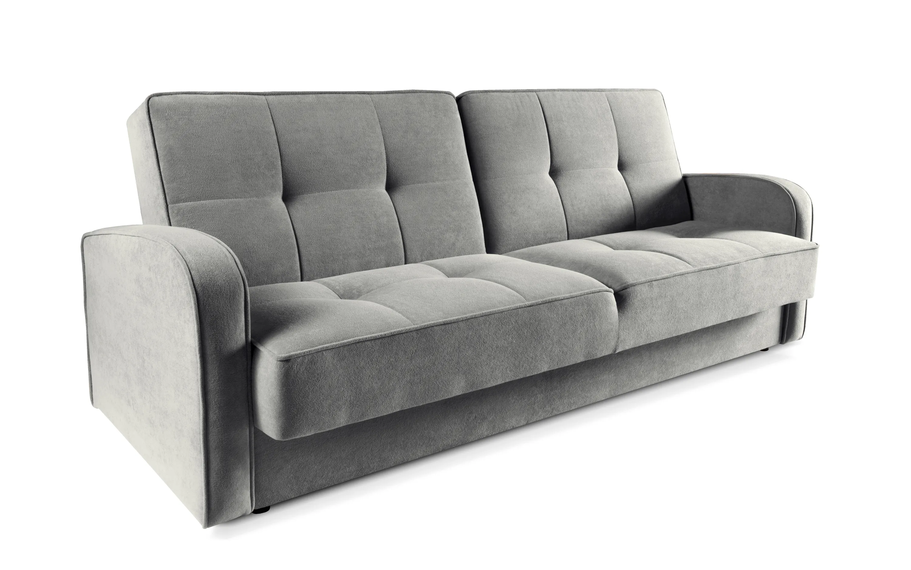 Sofa rozkładana z podłokietnikami PARIS Soft 20 -szara