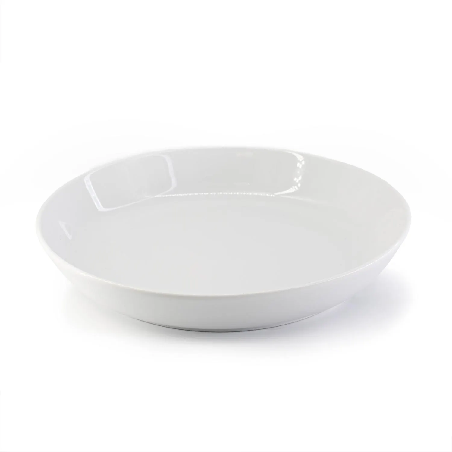talerz, porcelana, biały, okrągły, miseczka