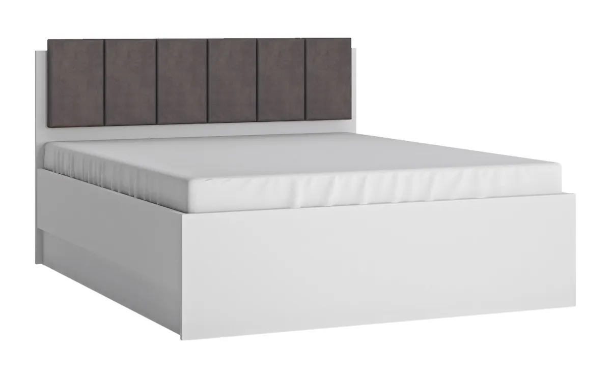 ŁÓŻKO 160 Z PODNOSZONYM STELAŻEM LYON BIAŁY LYOZ04 BIAŁY ALPIN/BIAŁY HG