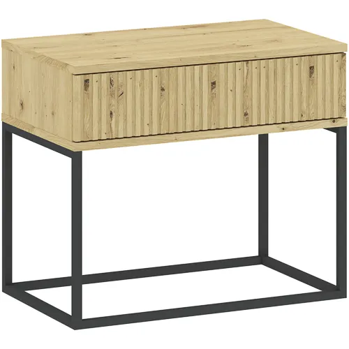 Szafka nocna z 1 szufladą na stelażu 60cm CADRO 2 push to open dąb artisan