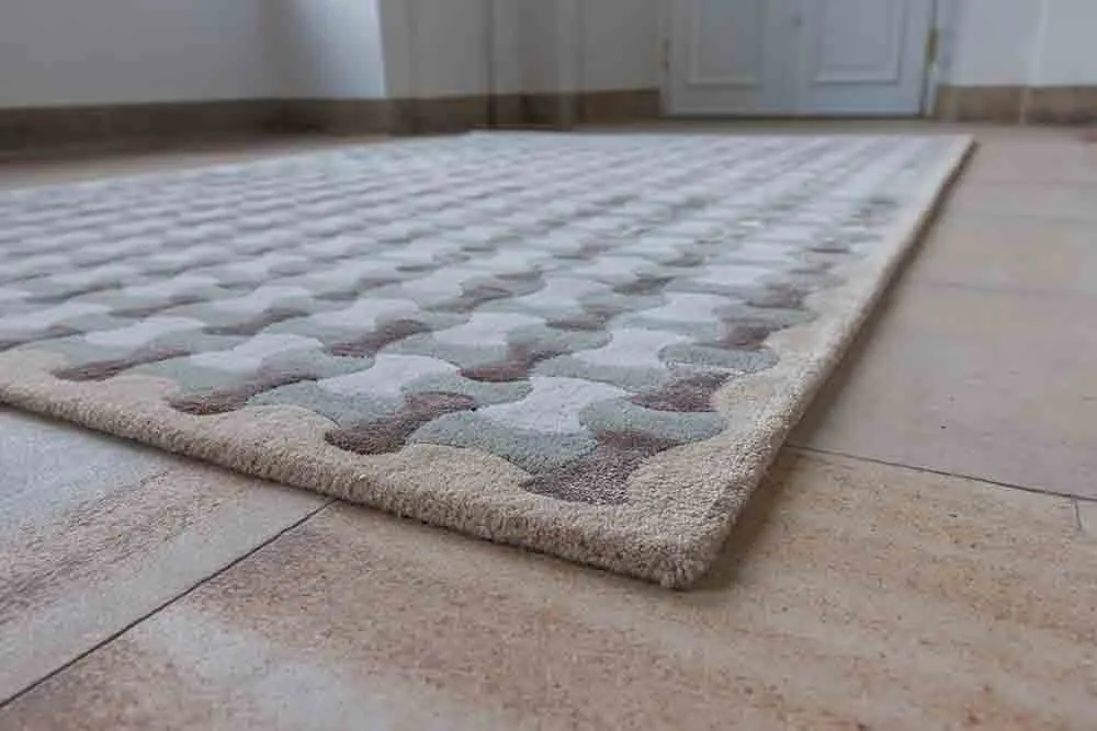 pokój, dywan, dywan wejściowy, tukan, różnokolorowy wzór, kryształowy wzór