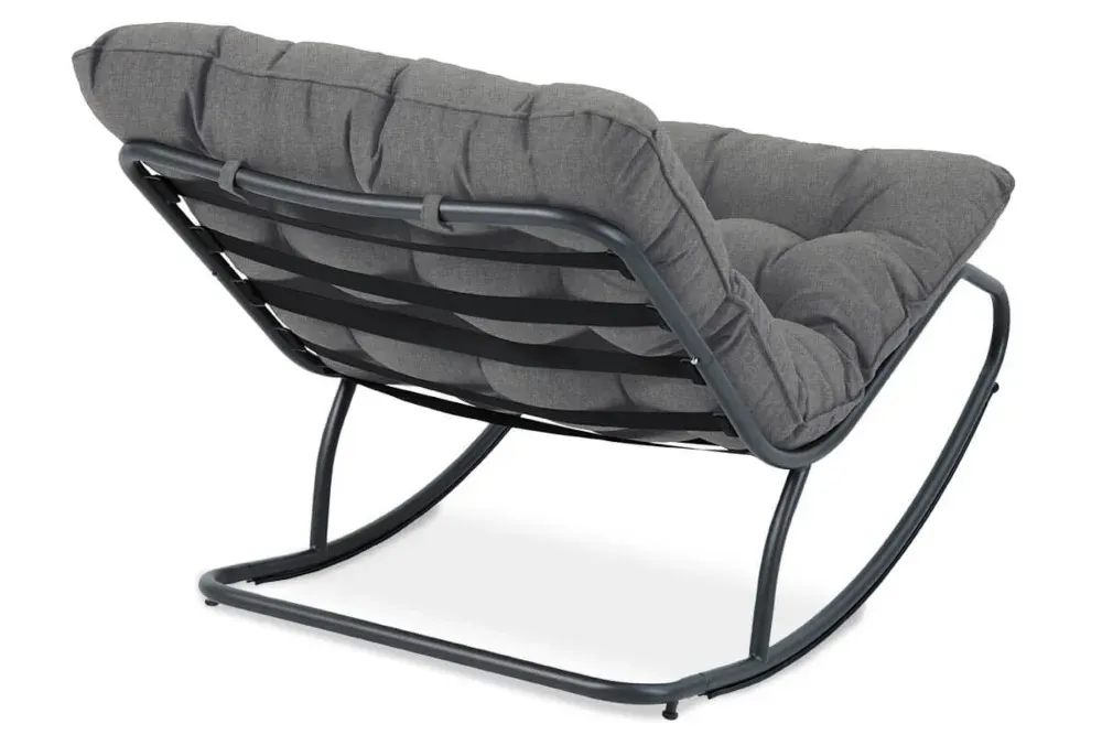 Fotel ogrodowy bujany AGAVA ciemnoszary - FG007081